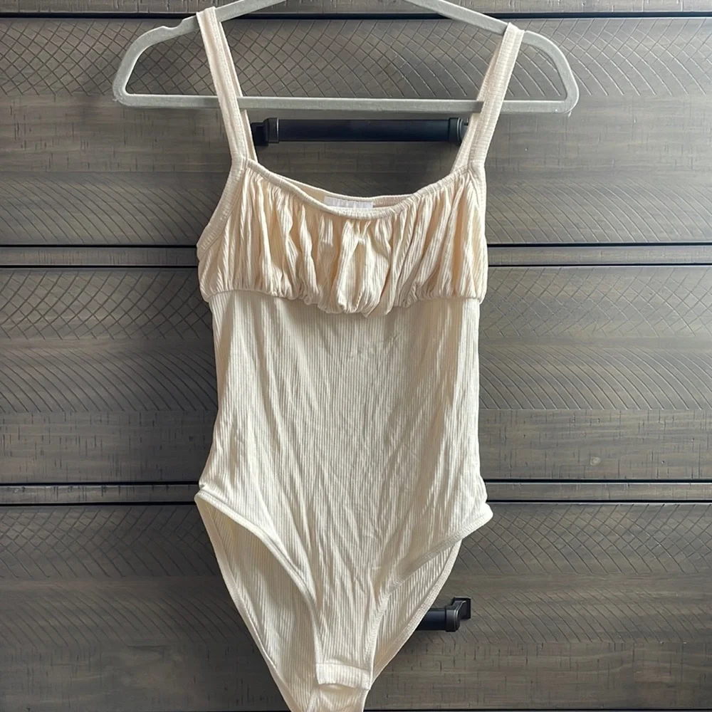Topshop Rouched Bodysuit - Picture 1 of 7